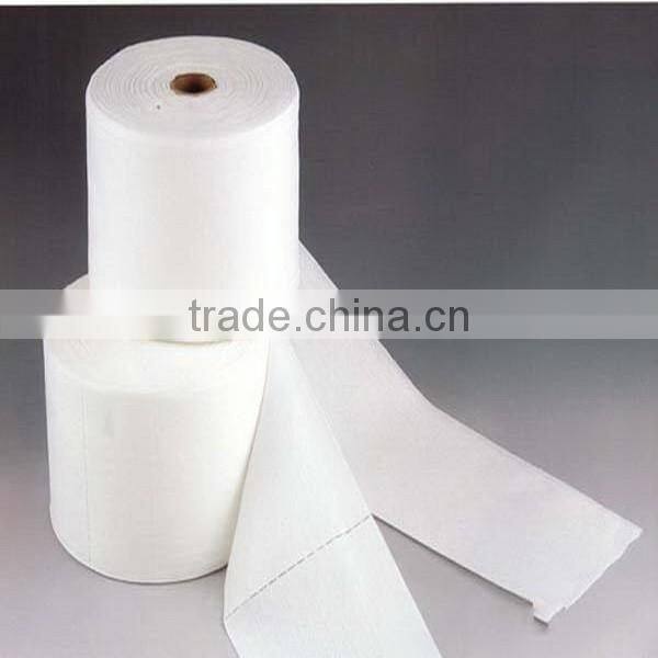 Economic spunlace nonwoven fabric for high quality wet wipe