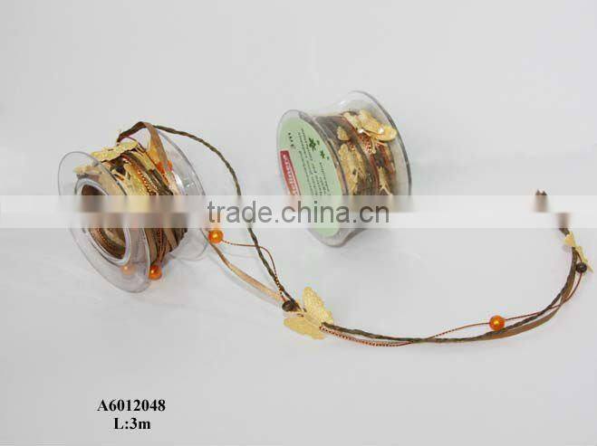 fashion orange ribbon with balls deco