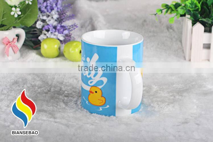 ceramic white coffee mugs logo printing