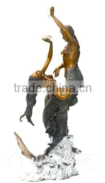 garden water mermaid fountain
