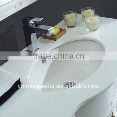 White PVC Tall Vanity