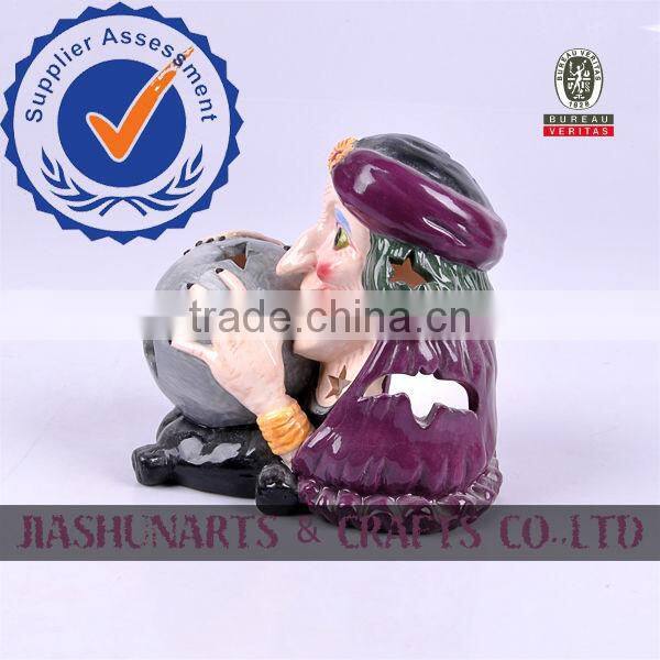 Witch Halloween Candlestick Holders