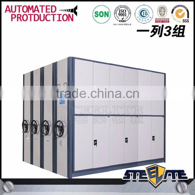 Elegant High Density Mechanical Mobile Shelving Library Furniture Storage System