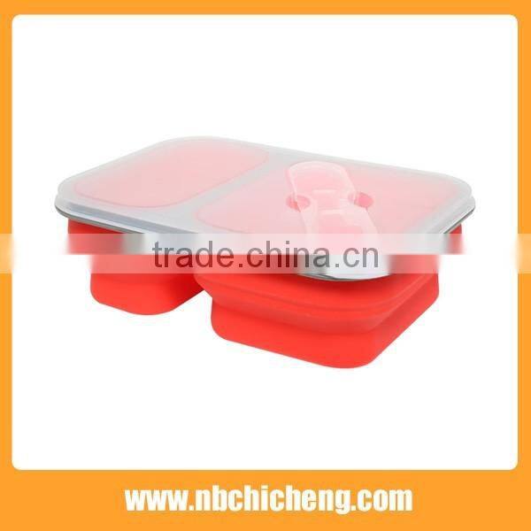 Kitchenware Set Silicone Fast Food Box, Silicone Lunch Box, Silicone Folding Box