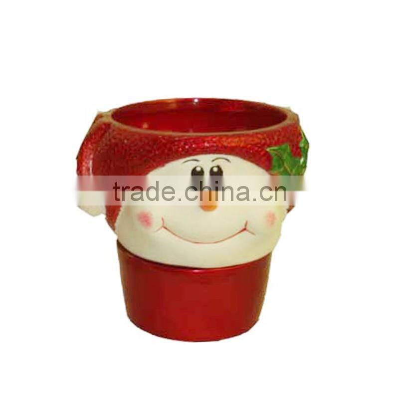 ceramic flower pot for Christmas ornaments