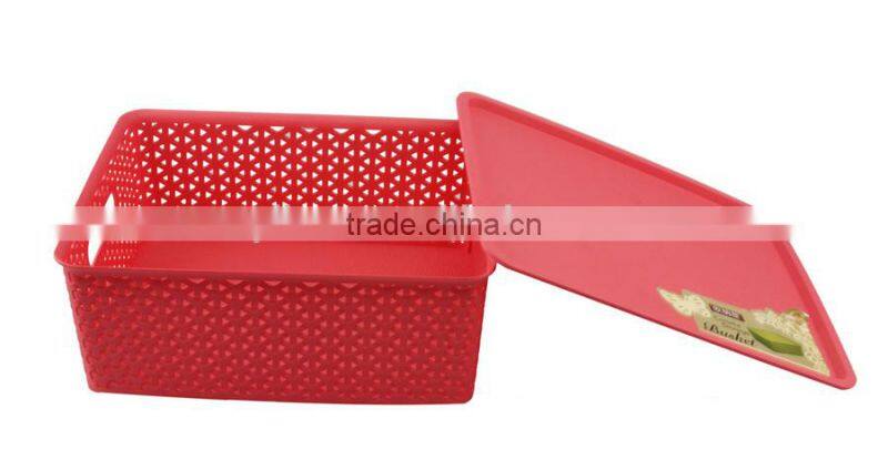 PLASTIC STORAGE BOX/PLASTIC WOVEN BASKET/PP STORAGE BOX
