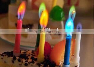 Romantic Coloured Flame Birthday Candle
