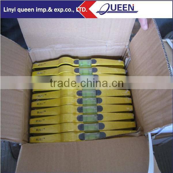 Cast aluminum scaffold boat spirit level