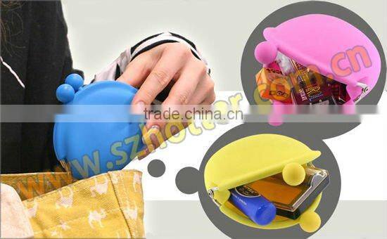 silicone rubber decorations for women cosmetic bag