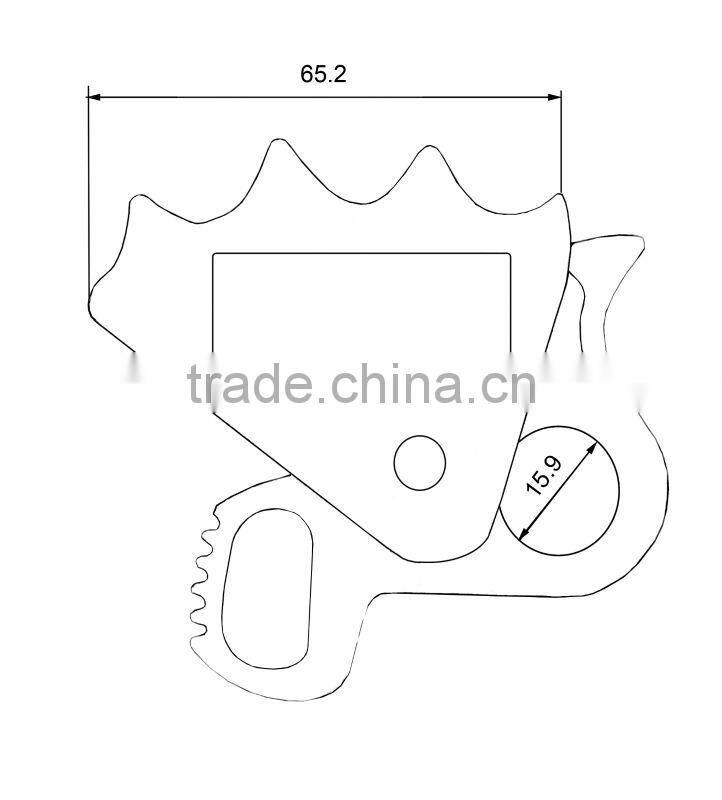 A633-16 Industrial Fall Protection Aluminum With Eye 12mm 16mm Use with Synthetic Rope Grab
