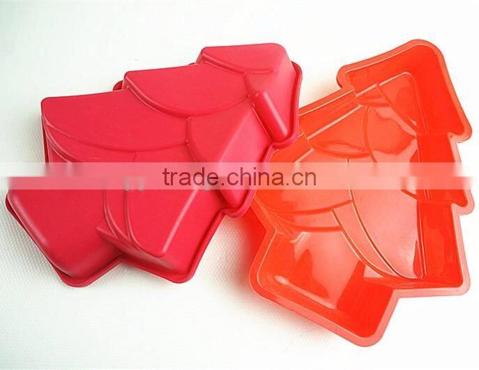 10107 Christmas tree shaped silicone chocolate mould and mold