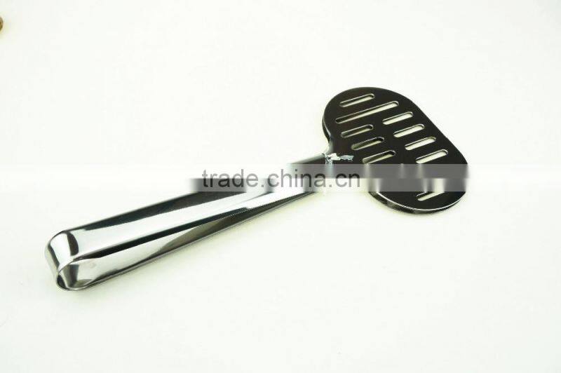 39002 9.5 Inch Slotted Stainless StFeel Kitchen Tongs BBQ Grill Food salad Tongs