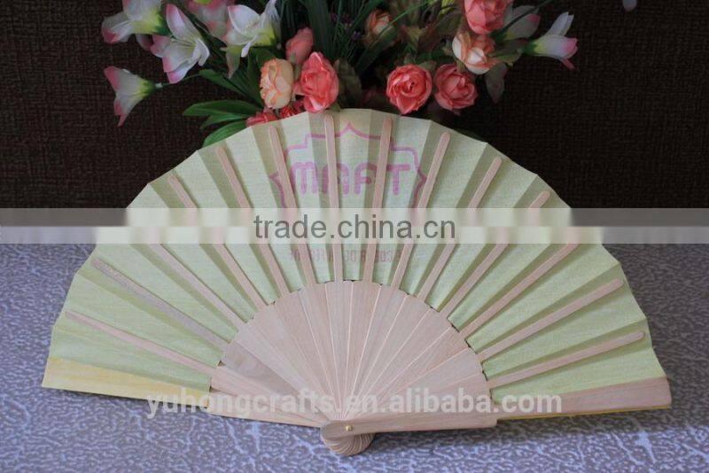 Hot selling factory hand painted spanish wood fan