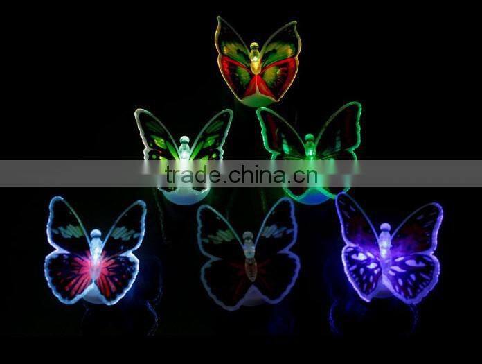 Promotion Gift Children Toy Refrigerator Fridge Butterfly Magnet,DIY Glow colorful 3d butterfly stickers