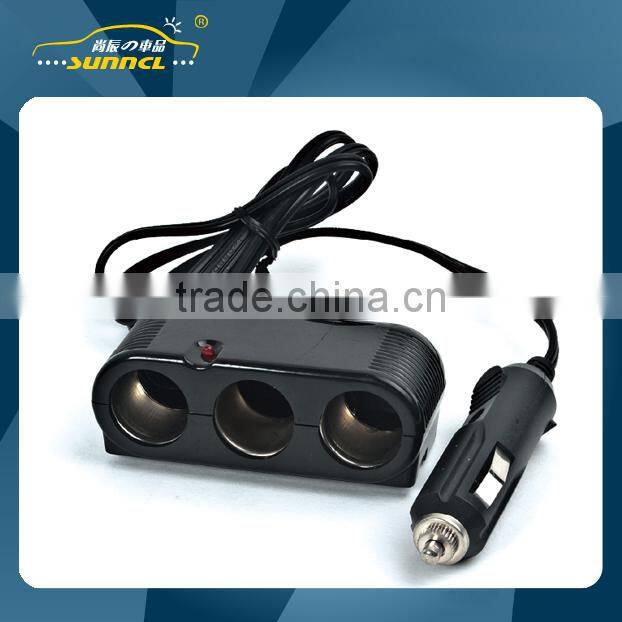 2015 Car Cigarette Lighter 4 way Socket Adapter Plug Socket for iPhone , Tablet