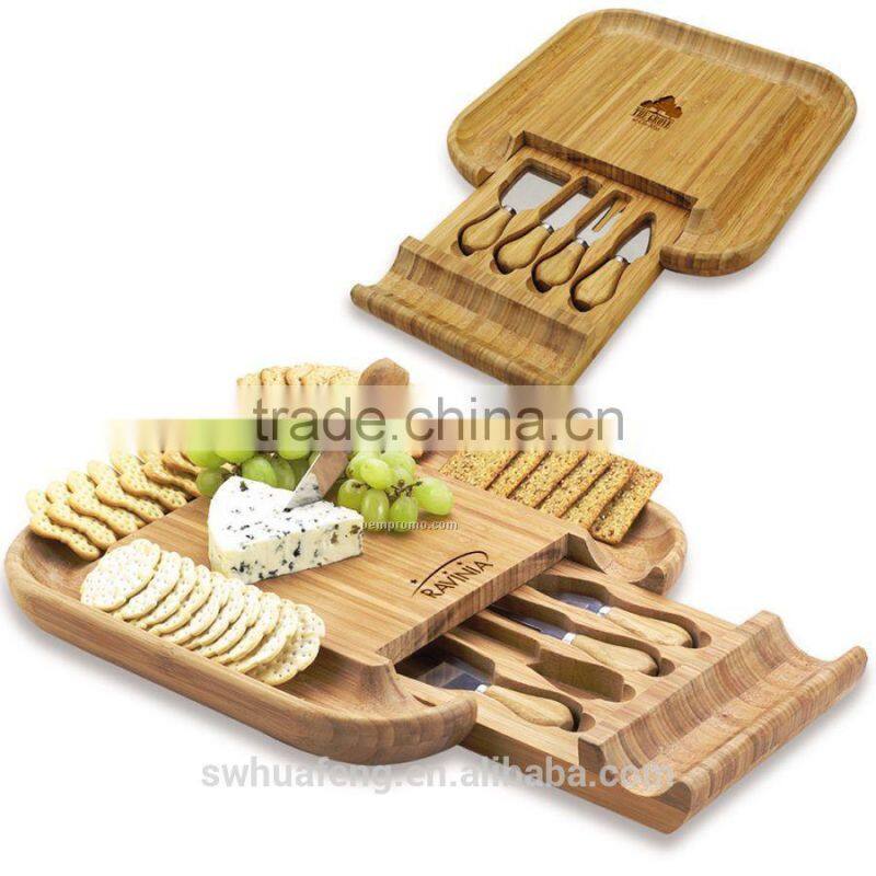 Made in China cheese board with knife,fork,shovel