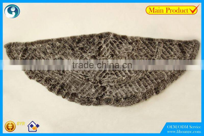 High Quality Knitted Rex-Rabbit Shawl