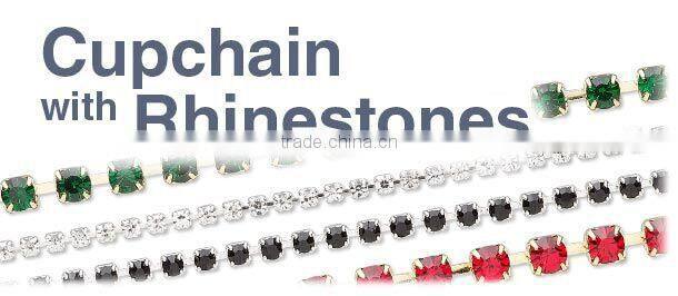 Double heart buckle with rinestone for wedding decoration