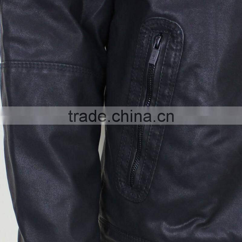 Wholesale Cheap Men's Fashion Leather Jacket