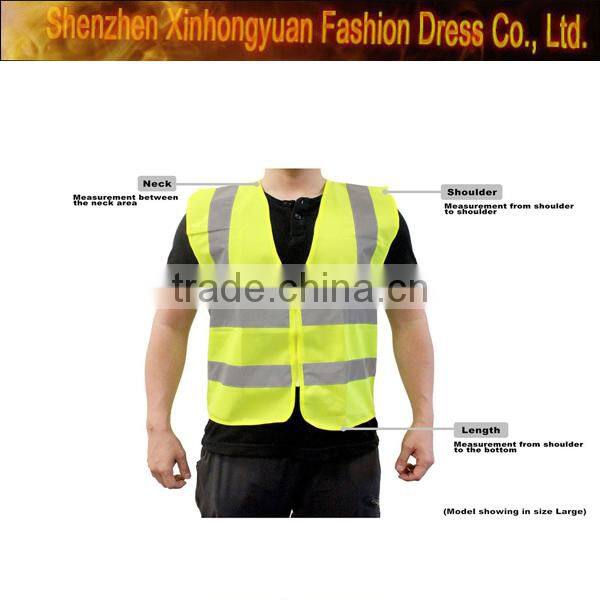 custom hot sell Reflective Vest/ Safety Vest / Roadway Warning Reflective Vest