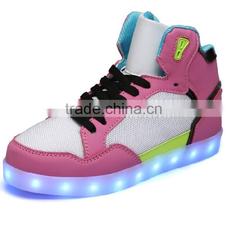 HFJH428 High quality adult sport light up led shoes in china
