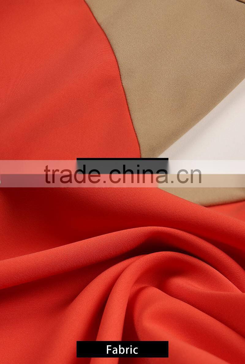 Retail Online Shopping Latest dress Designs Photos Women Contrast Maxi Evening Dress Long Sleeve