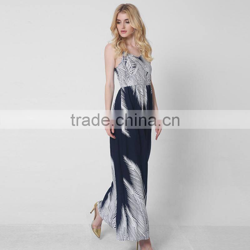 Maxnegio fashion chiffon maxi backless beach wear dress