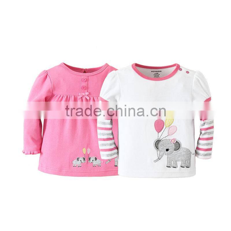 2014 baby clothing 100% cotton long t shirt baby
