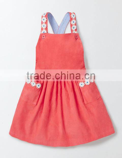 2017 New arrival baby Clothes wholesale hot sale cotton cheap Children's Boutique fashion 3-5 year old baby girl party dress