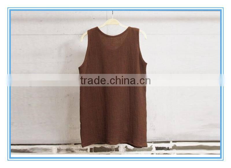2016 Wholesale High Quality Cotton Vintage Vest Women