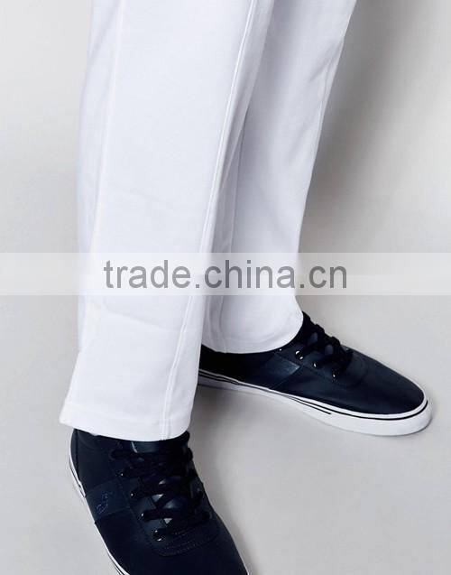 Wholesale fashion white track pants, men casual trousers factory in China