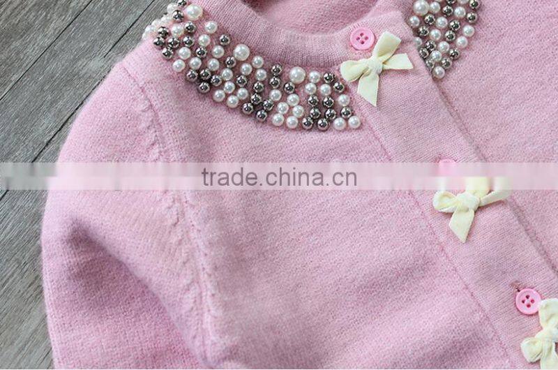 Hot Sale Baby Cardigan Knitting Pattern 100% Alpaca Children Cardigans