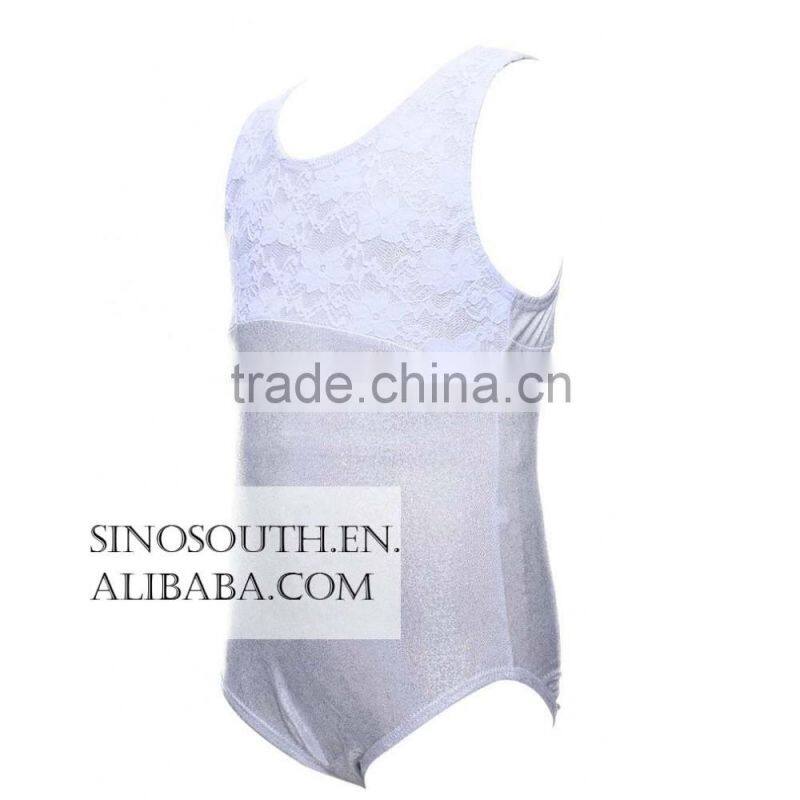 2017 Kids Girl's Sparkle leotard ballet Shiny Lace Leotard