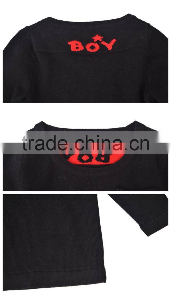 Latest long sleeve knitted sweater for kids made in china