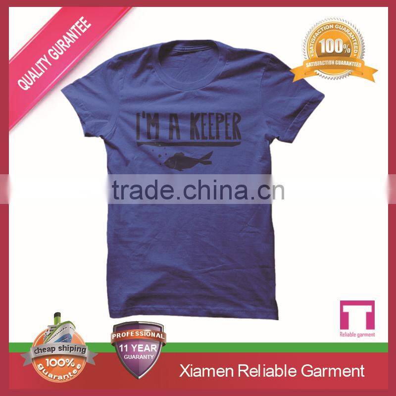 100% ring spun cotton t-shirt printing