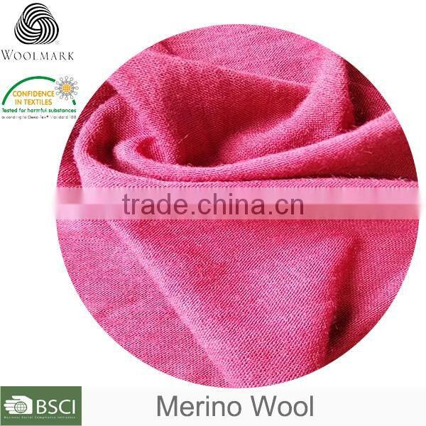 High quality 100% merino wool fabric,knitted fabric shirt wholesale