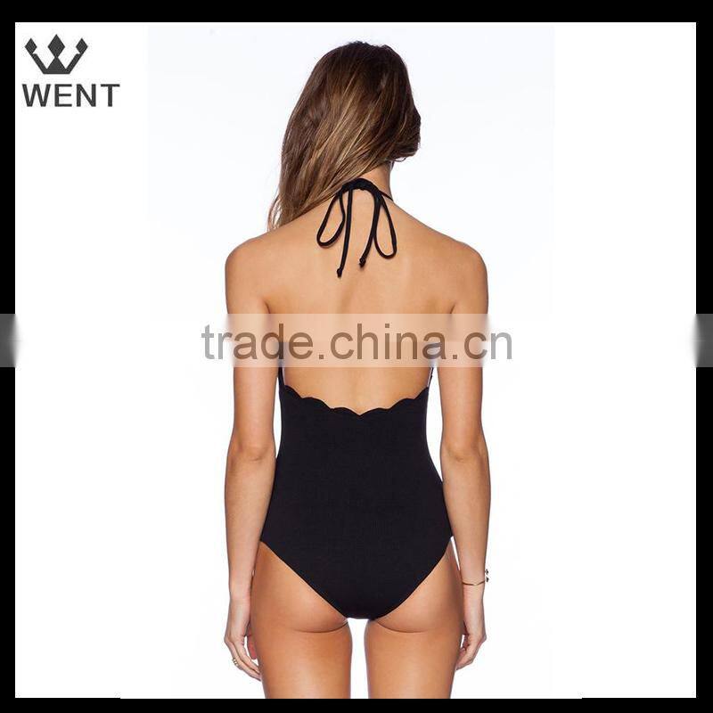 New design women sexy scalloped Swimsuit