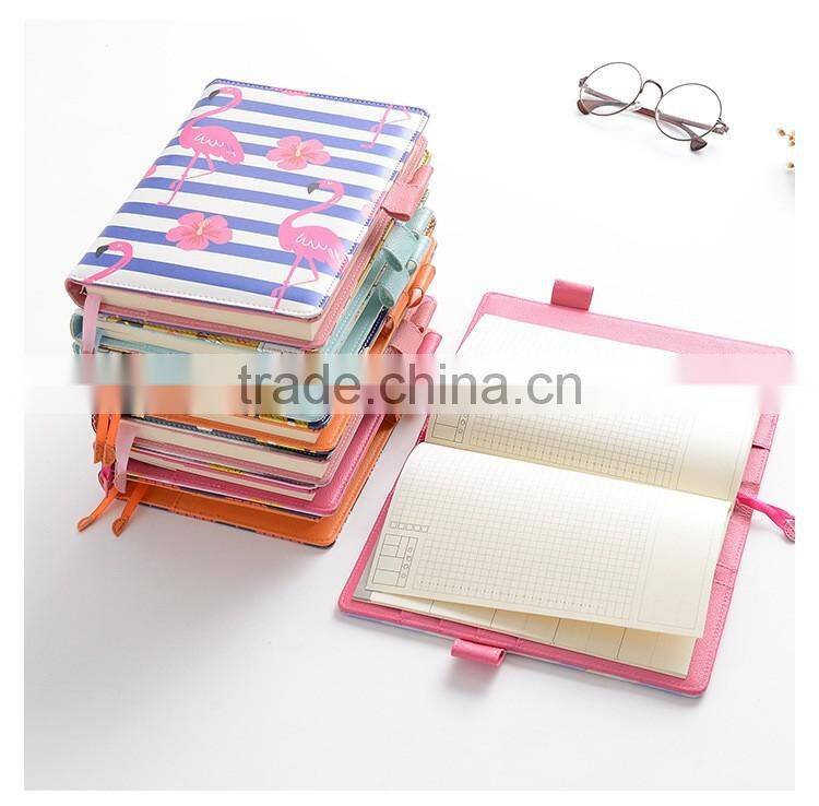 A5 creative journal dairy planner high grade PU cover notebook section sewing planner with clasp
