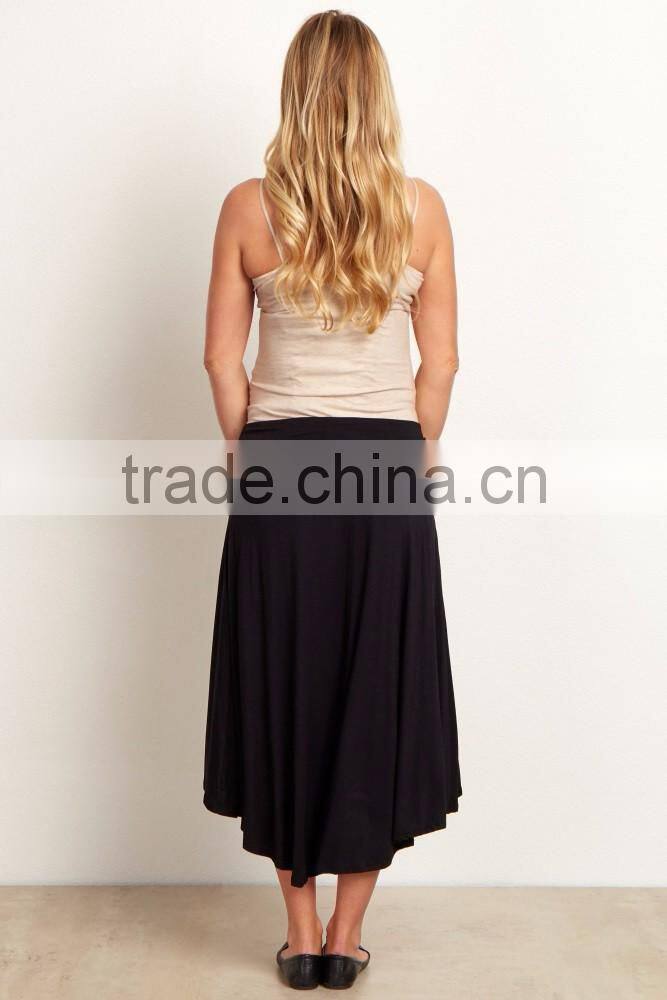 Latest skirt design pictures women trend hi low maternity skirt 2016