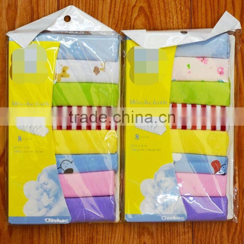 High Quality 100% Cotton wash Muslin newborn Wash Cloth Hankerchief face towel