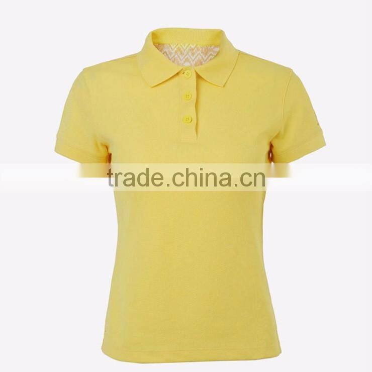 Hot Sale Custom New Design Collar Blank Plain Polo T Shirts For Women