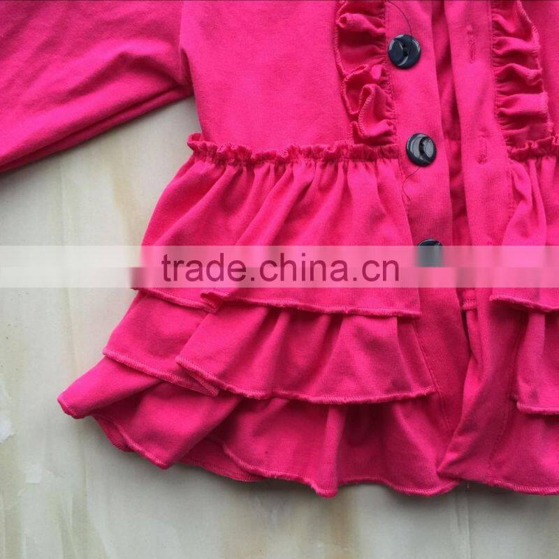 XF-281 Wholesale baby girl t-shirt kids long sleeve tees children casual clothes rose red tops baby fashion shirts girl clothes