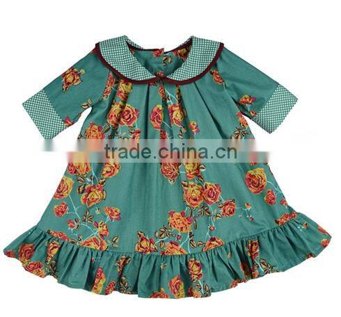 Factory prices direct sales of fine girl black striped fruit print dresses hot girls without dress photos