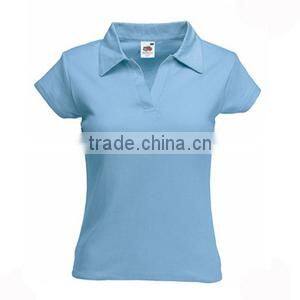 custom 65/35 cotton/polyester polo shirt for women