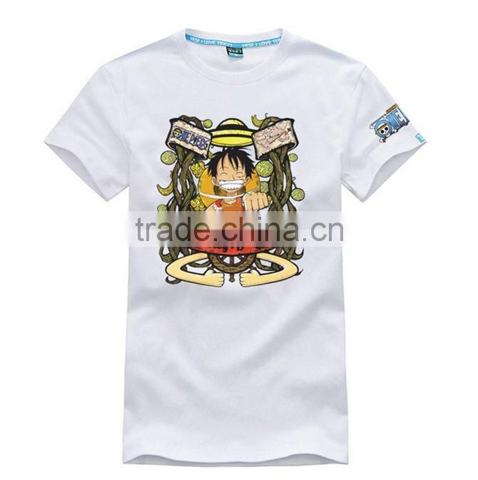 Good quality custom heat transfer printing cotton/ spandex t shirts