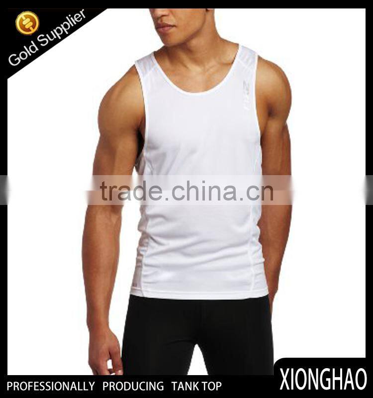 New arrival pure white cotton running singlet with high quality and cheap price