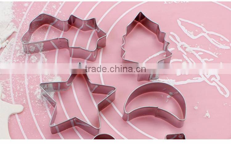 kitchen gadgets for crackers, cookies, stainless steel mold baking tools