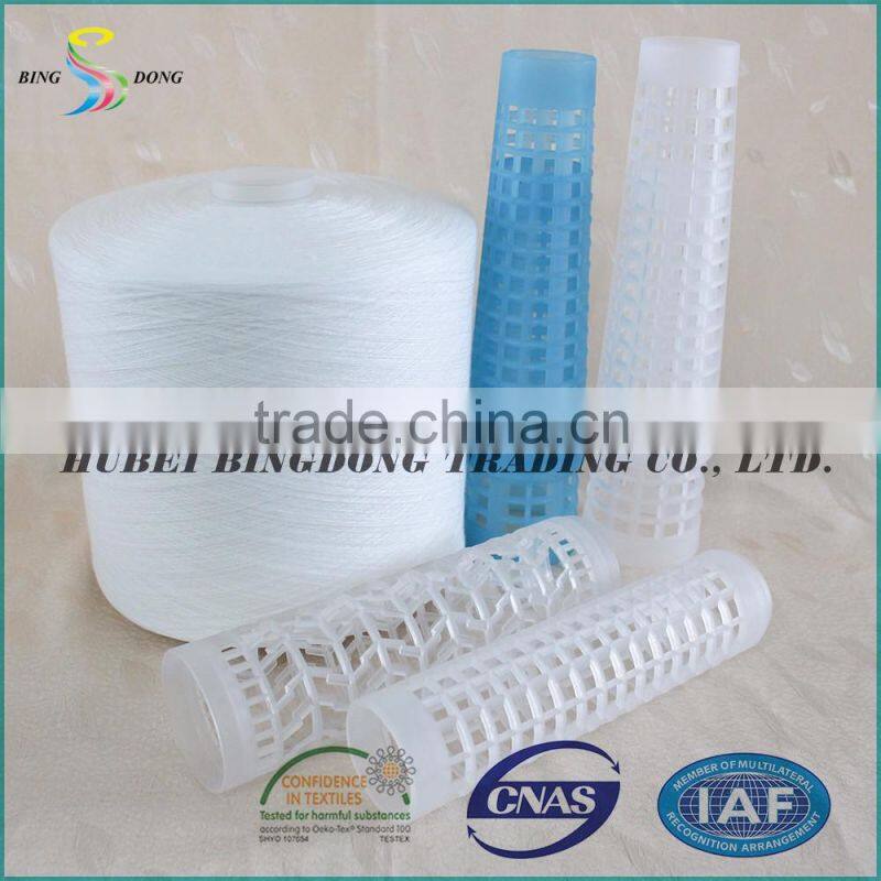 44/2 raw white 100% virgin spun polyester yarn from china