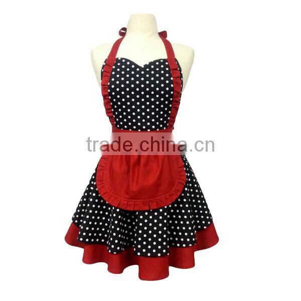 Fancy Bib Type and cotton Material fancy kitchen adult apron kitchen apron women Apron