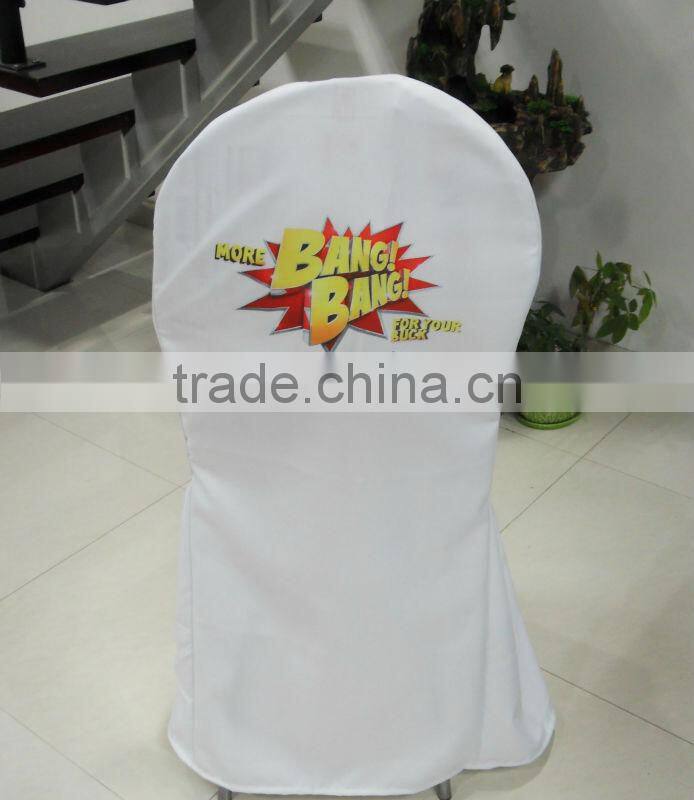 custom individuation wedding chair cover,printed chair cover